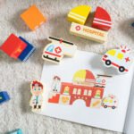 ชุดบล็อกไม้สร้างเมือง ของเล่นเด็ก 2 ขวบ